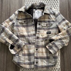 Abercrombie kids lined flannel/jacket
